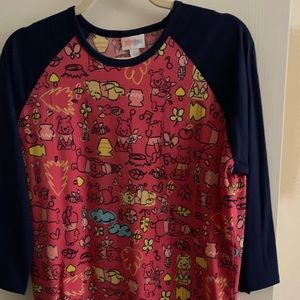 LuLaRoe Disney Randy, Winnie the Pooh, large